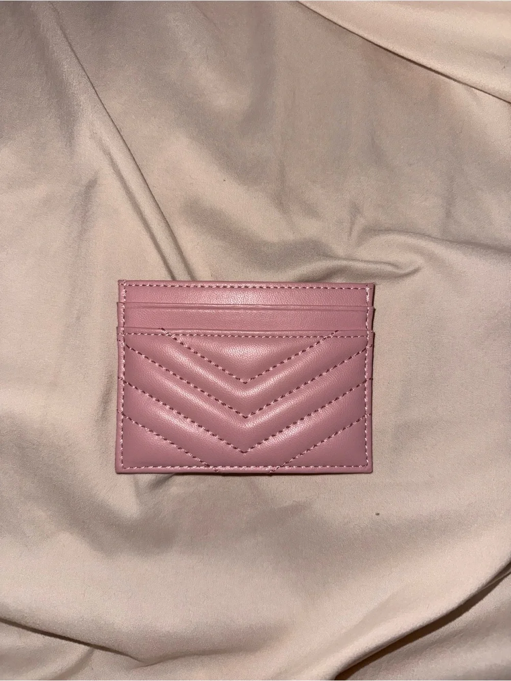 Pink Quilted Card Holder